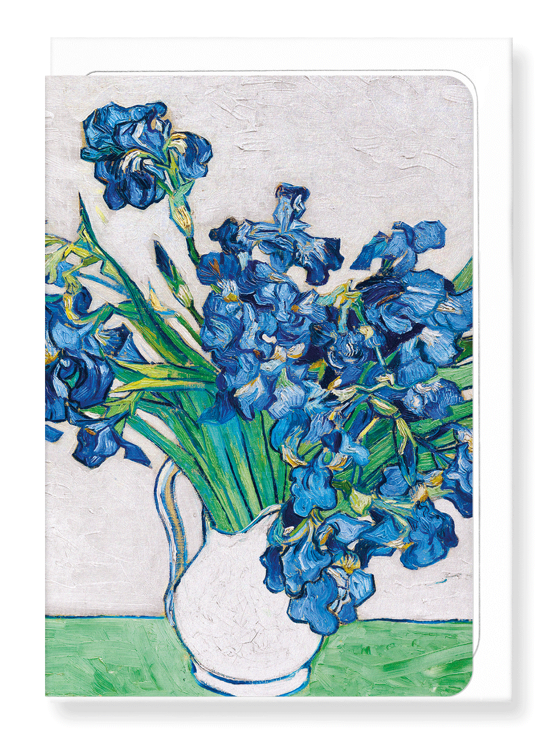 Ezen Designs - Irises (1890) by van gogh - Greeting Card - Front