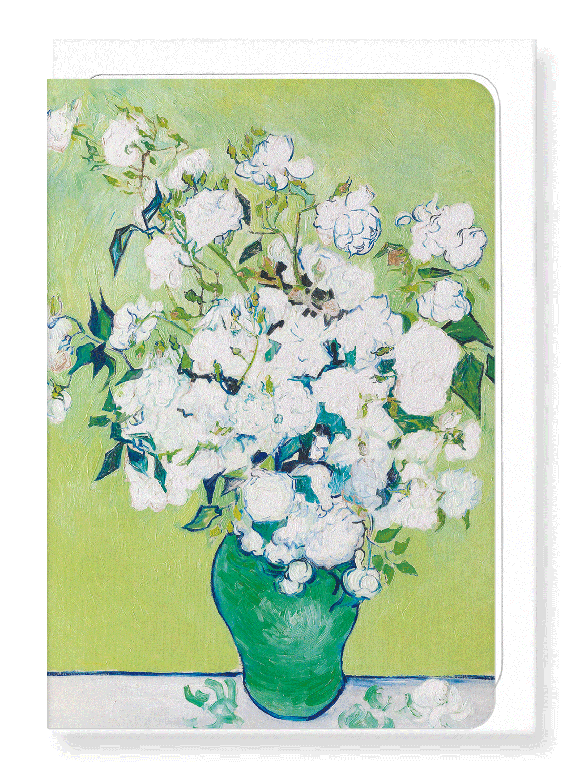 Ezen Designs - Roses in a vase (1890) - Greeting Card - Front