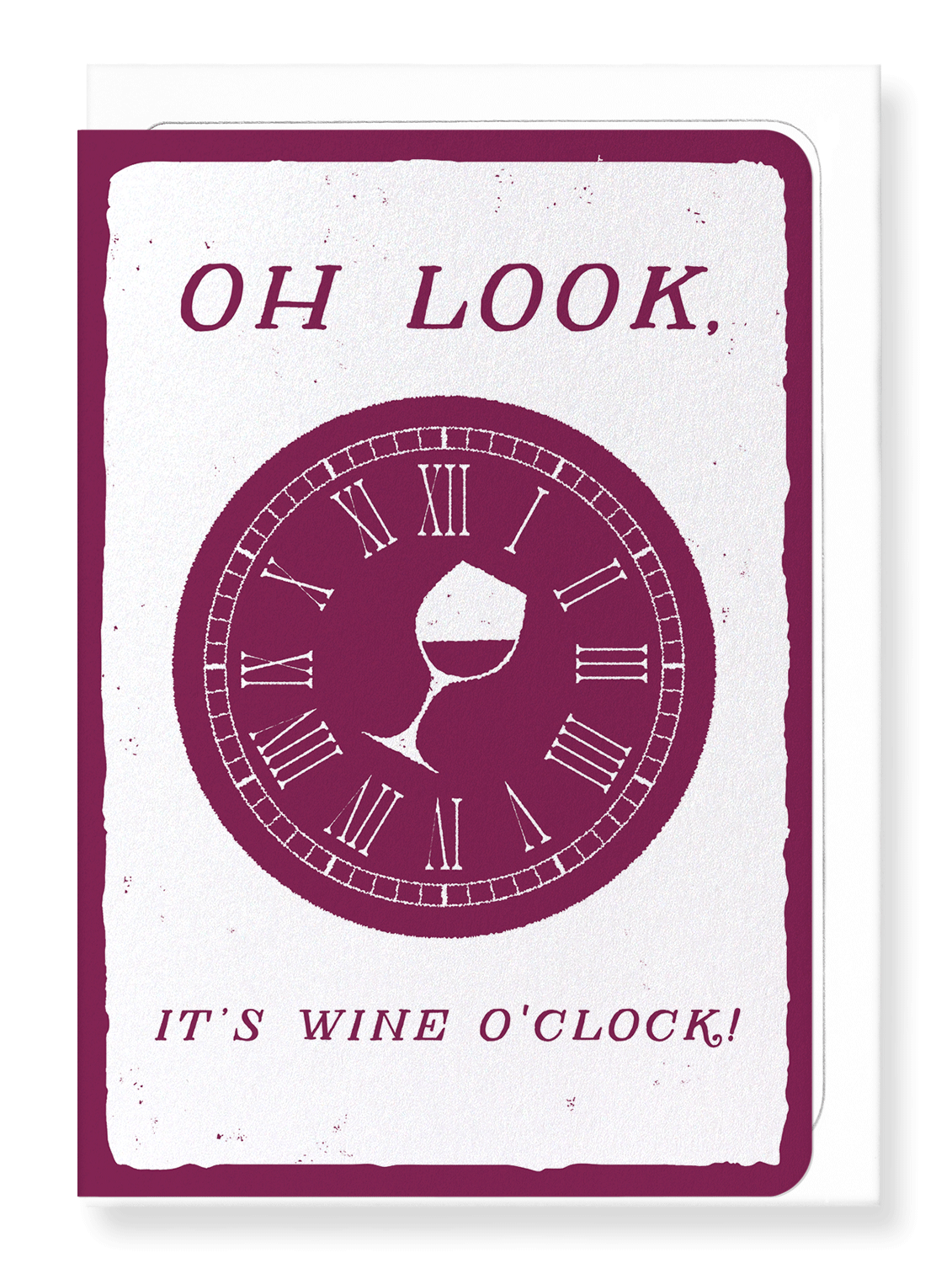 Ezen Designs - Wine o'clock - Greeting Card - Front