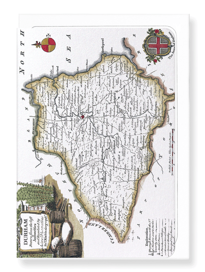 Ezen Designs - Durham (1786) - Greeting Card - Front