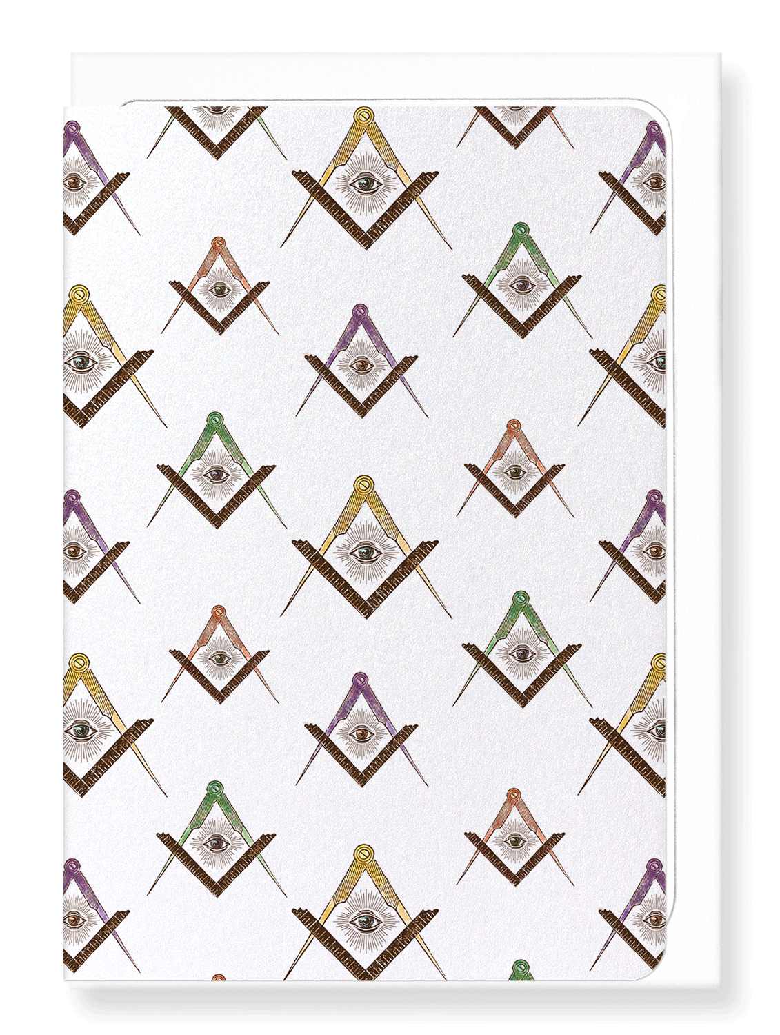 Ezen Designs - Freemason symbol - Greeting Card - Front