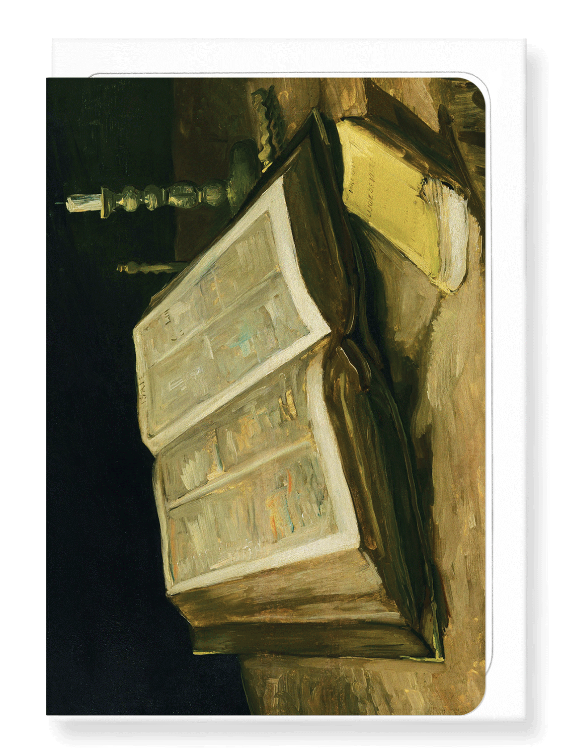 Ezen Designs - Still life with bible (1885) - Greeting Card - Front