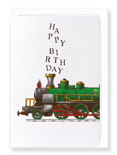 Ezen Designs - Happy birthday train - Greeting Card - Front