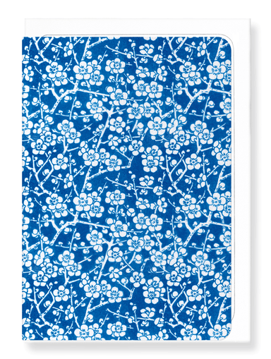 Ezen Designs - Minton plum blossoms - Greeting Card - Front