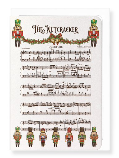 Ezen Designs - Nutcracker music score - Greeting Card - Front