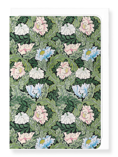 Ezen Designs - Poppies and acanthus flowers (1860) - Greeting Card - Front