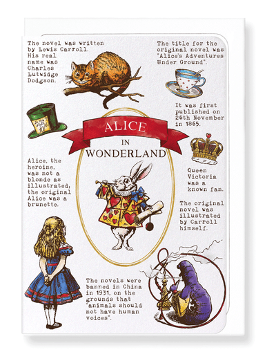 Ezen Designs - Alice in wonderland - Greeting Card - Front