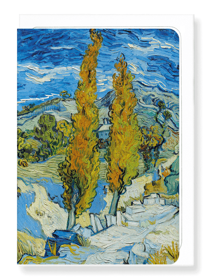 Ezen Designs - The poplars at Saint-Rémy (1889) - Greeting Card - Front