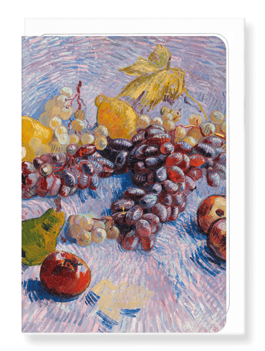 Ezen Designs - Grapes, Lemons, Pears, and Apples (1887) - Greeting Card - Front