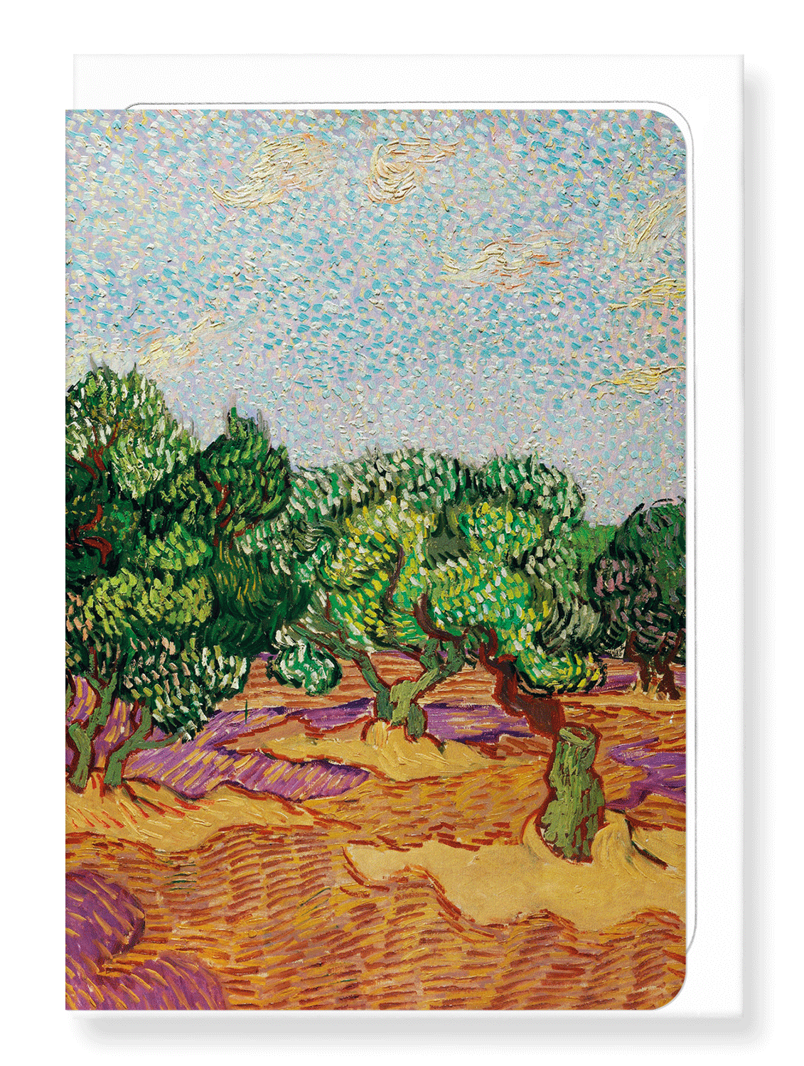 Ezen Designs - Olive Trees (1889) No. 1 - Greeting Card - Front