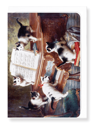 Ezen Designs - Cats and music - Greeting Card - Front