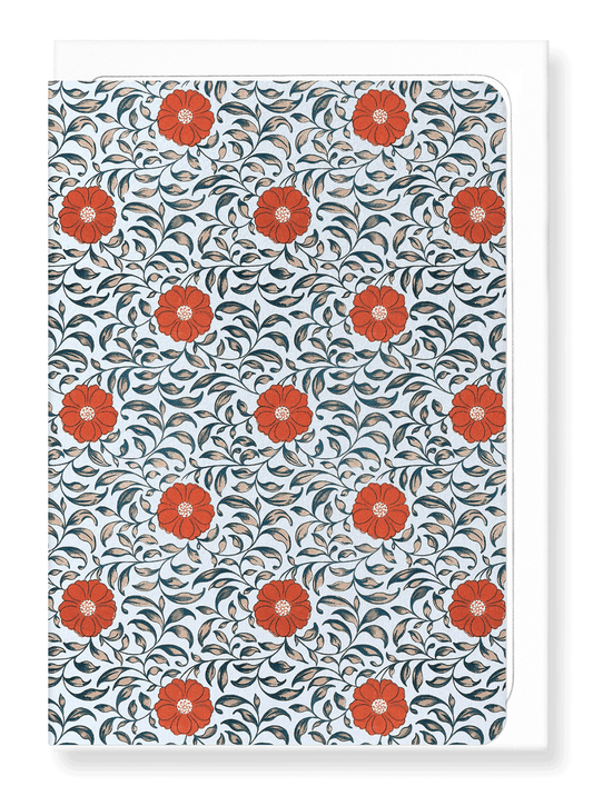 Ezen Designs - Red camellia  - Greeting Card - Front