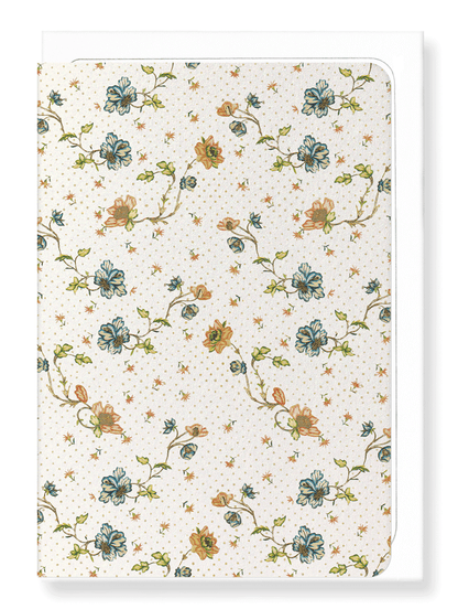 Ezen Designs - Polka dots and flowers (18th C.)  - Greeting Card - Front