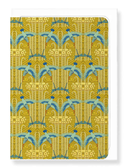 Ezen Designs - Kingfisher and dragonflies (1897)  - Greeting Card - Front