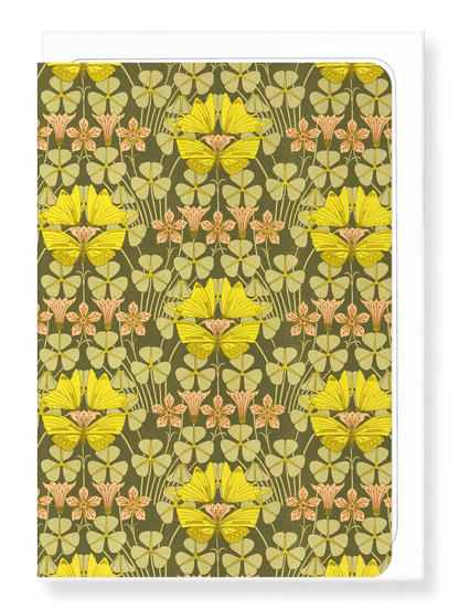 Ezen Designs - Butterflies and clovers (1897)  - Greeting Card - Front