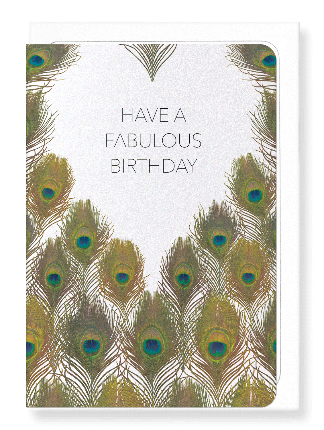 Ezen Designs - Fabulous peacock birthday - Greeting Card - Front