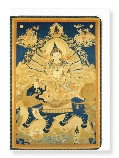 Ezen Designs - Manjushri Bodhisattva of Wisdom (17th-18th C.) - Greeting Card - Front