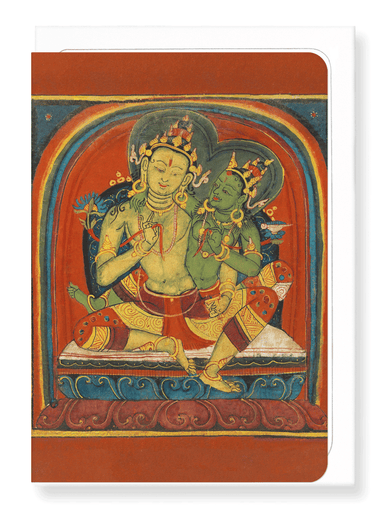 Ezen Designs - Manjushri on Tsakli card (early 15th C.) - Greeting Card - Front