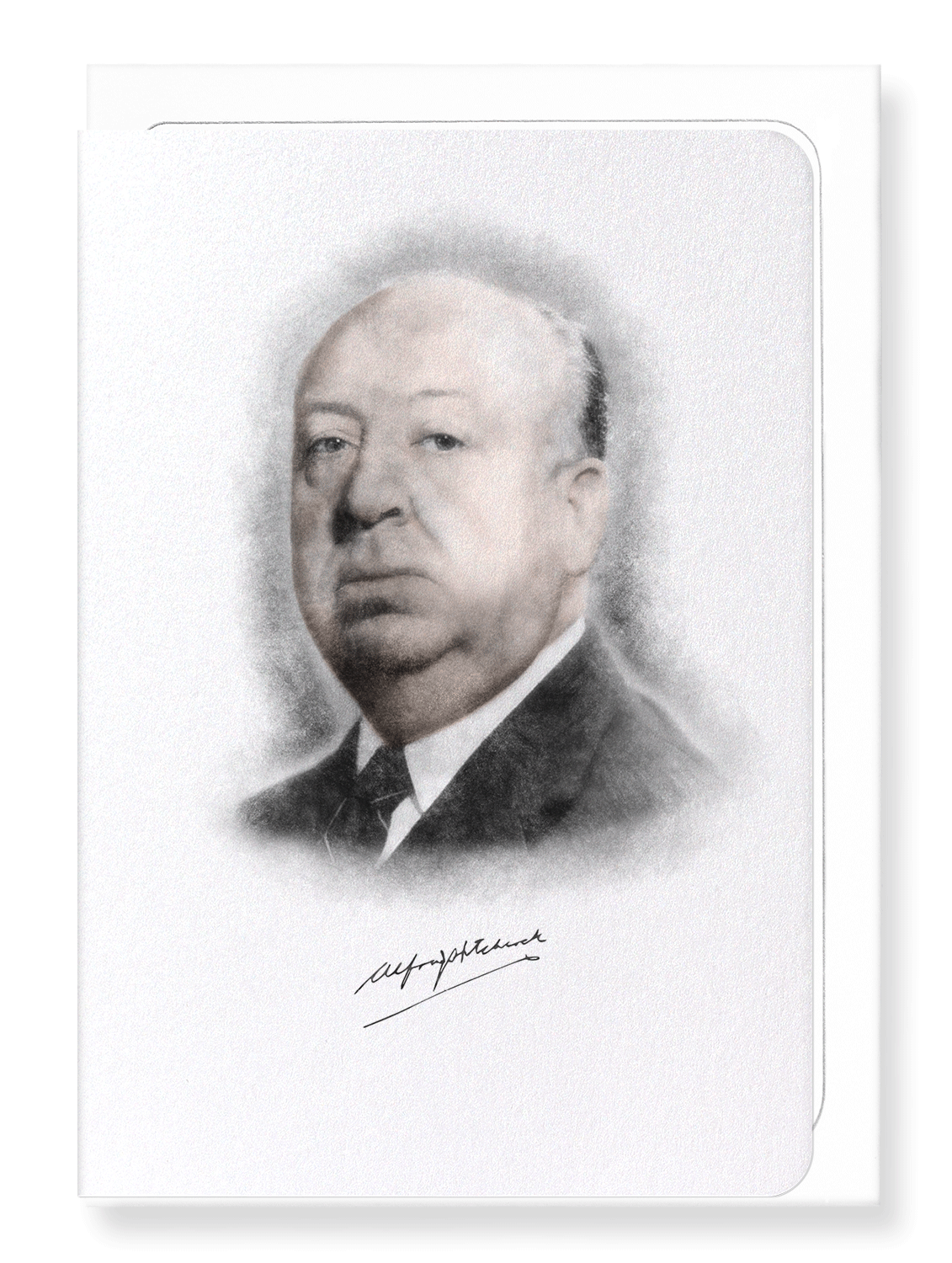 Ezen Designs - Alfred Hitchcock (1899-1980) - Greeting Card - Front