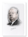 Ezen Designs - Alfred Hitchcock (1899-1980) - Greeting Card - Front