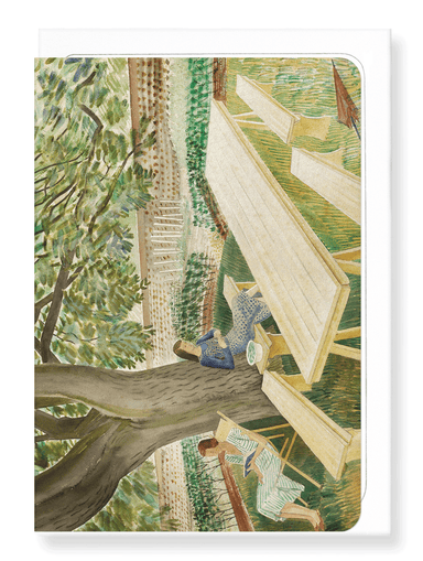 Ezen Designs - Two Women in a Garden (1933) - Greeting Card - Front