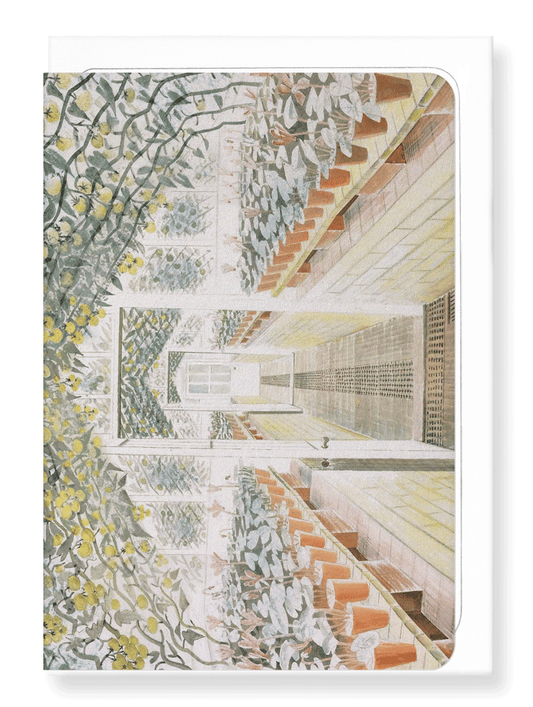Ezen Designs - The Greenhouse: Cyclamen and Tomatoes (1935) - Greeting Card - Front