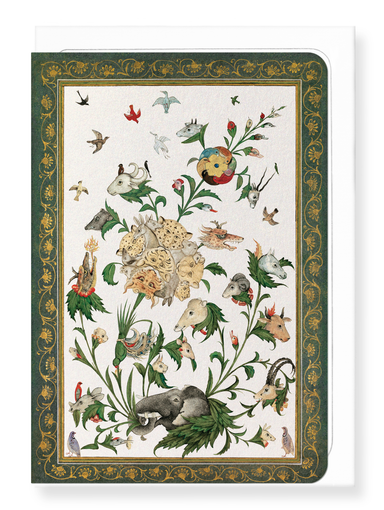 Ezen Designs - Floral Fantasy: Animals & Birds (Early 17th C.) - Greeting Card - Front