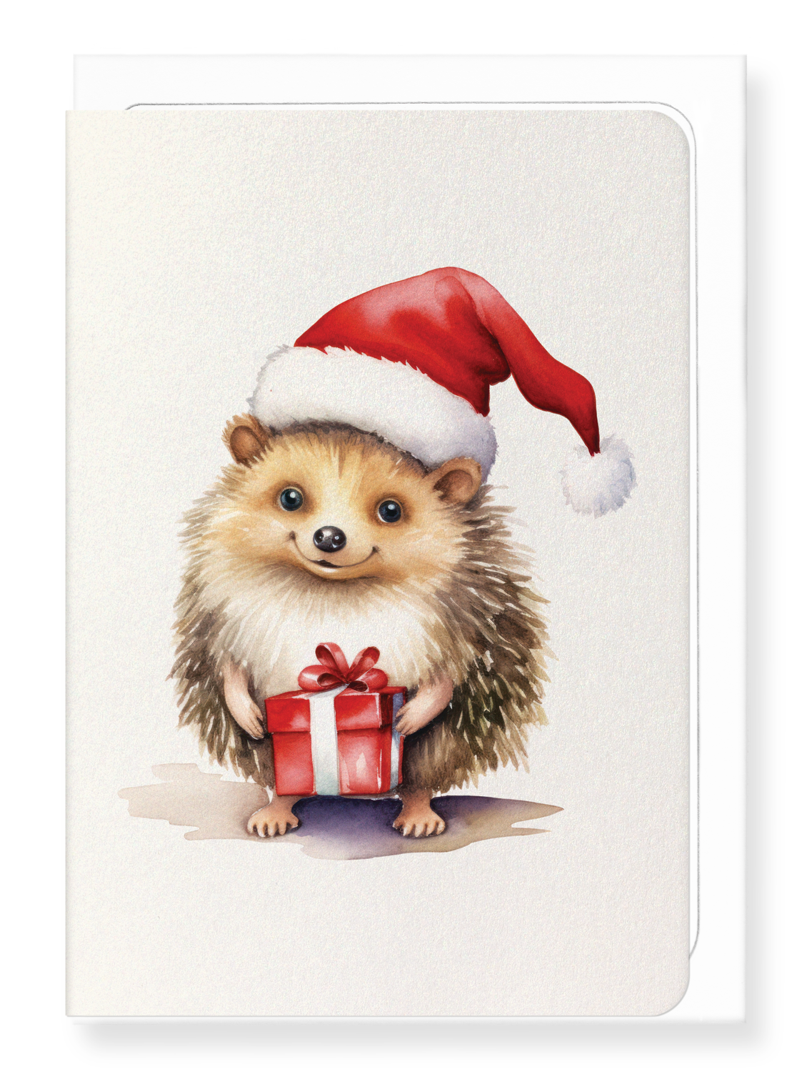 Ezen Designs - Christmas Hedgehog - Greeting Card - Front