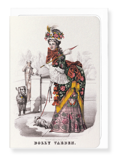 Ezen Designs - Dolly Varden (c.1872) - Greeting Card - Front