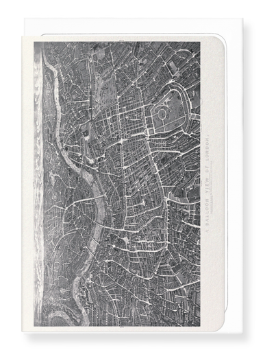 Ezen Designs - A Balloon View of London (c.1851) - Greeting Card - Front