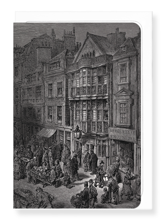 Ezen Designs - Bishopsgate Street (1873) - Greeting Card - Front