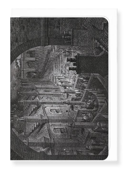 Ezen Designs - Over London - by Rail (1873) - Greeting Card - Front