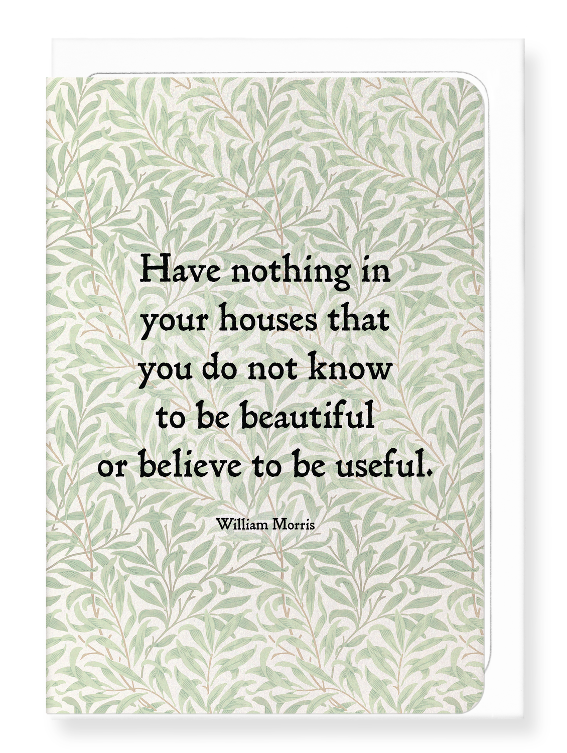 Ezen Designs - Beautiful House by William Morris - Greeting Card - Front
