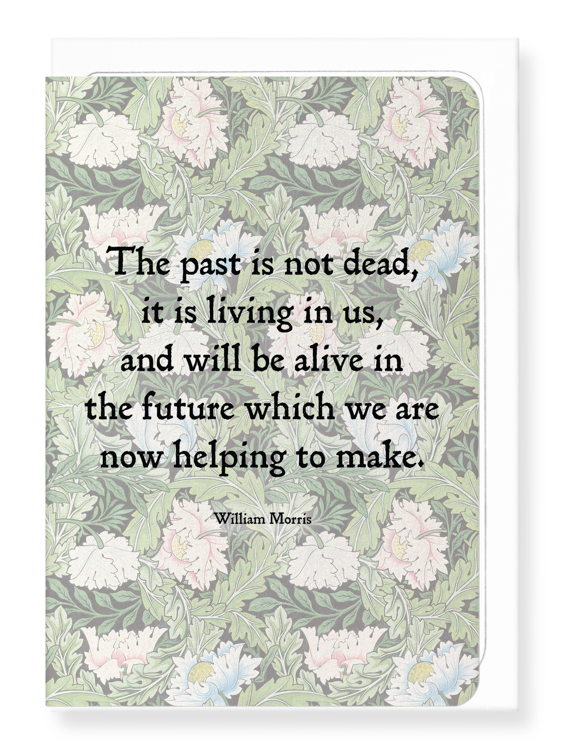 Ezen Designs - Building the Future by William Morris - Greeting Card - Front