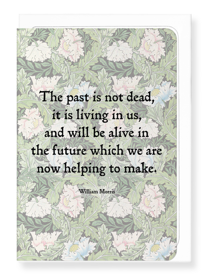 Ezen Designs - Building the Future by William Morris - Greeting Card - Front