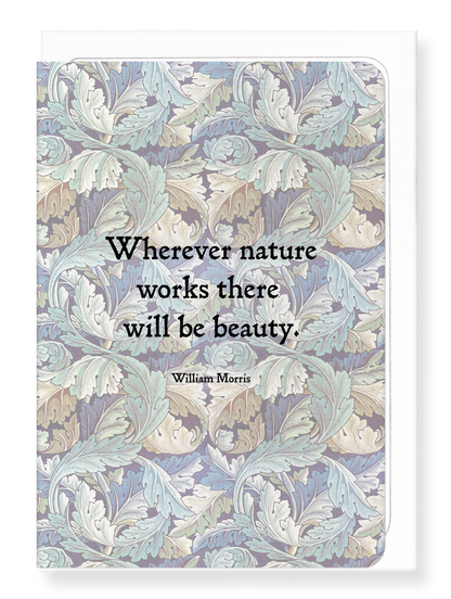 Ezen Designs - Beauty and Nature by William Morris - Greeting Card - Front
