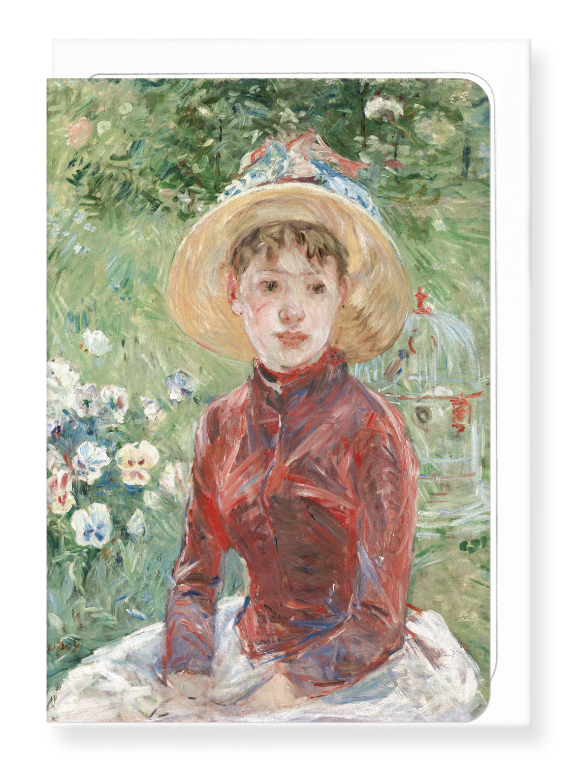 Ezen Designs - Portrait of Isabelle Lambert (1885) - Greeting Card - Front