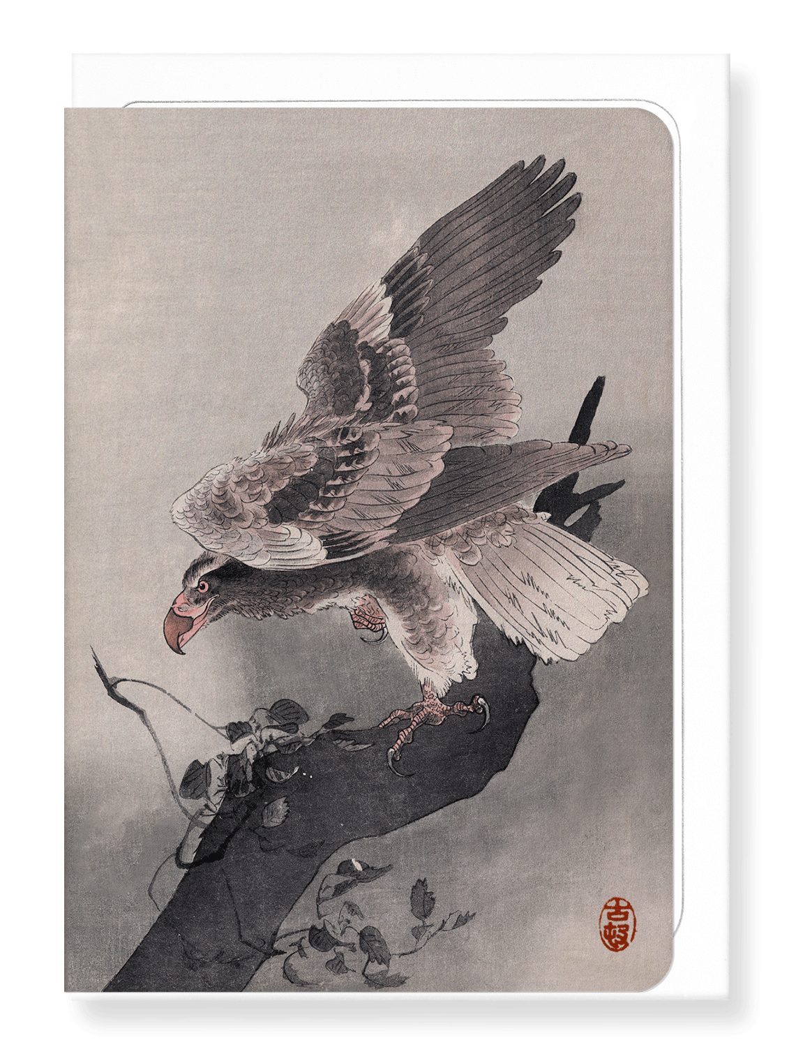 Ezen Designs - Eagle and tree - Greeting Card - Front