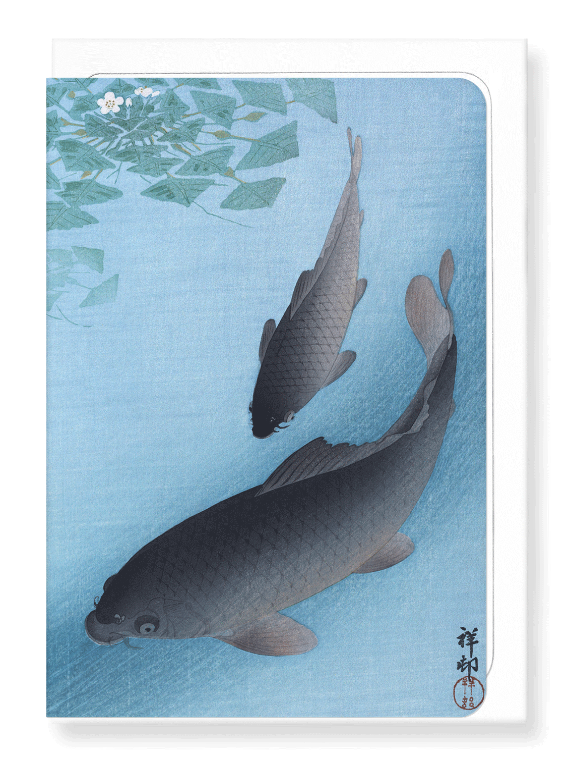Ezen Designs - Couple of carps - Greeting Card - Front