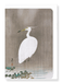 Ezen Designs - Wading egret - Greeting Card - Front