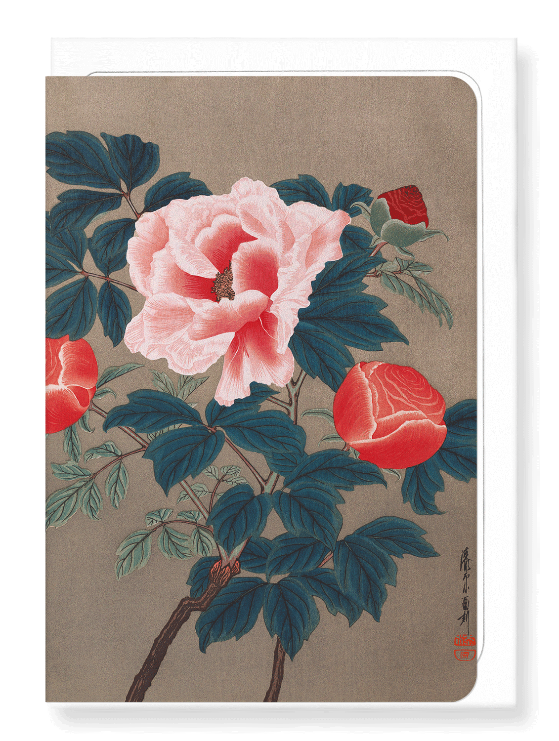 Ezen Designs - Peonies (1900s) - Greeting Card - Front