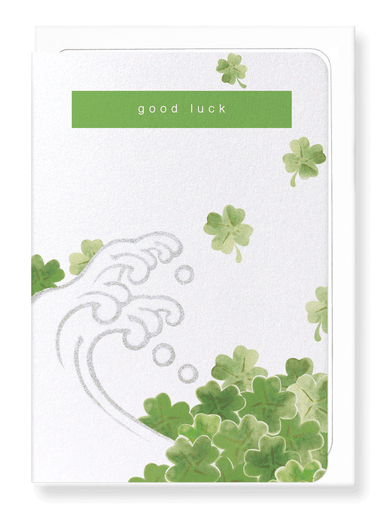 Ezen Designs - Good luck clover - Greeting Card - Front