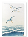 Ezen Designs - Seagulls over the waves (c.1910) - Greeting Card - Front
