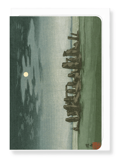 Ezen Designs - Stonehenge Moonlight (c.1915) - Greeting Card - Front