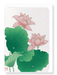 Ezen Designs - Pink lotus - Greeting Card - Front