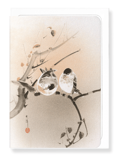 Ezen Designs - Couple of birds (c.1890) - Greeting Card - Front