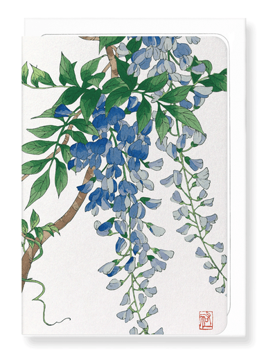 Ezen Designs - Blue wisteria - Greeting Card - Front