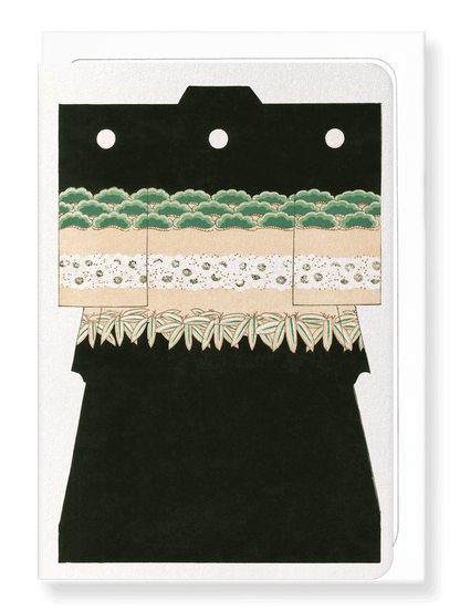 Ezen Designs - Kimono of Pine, Bamboo, and Plum (1899) - Greeting Card - Front