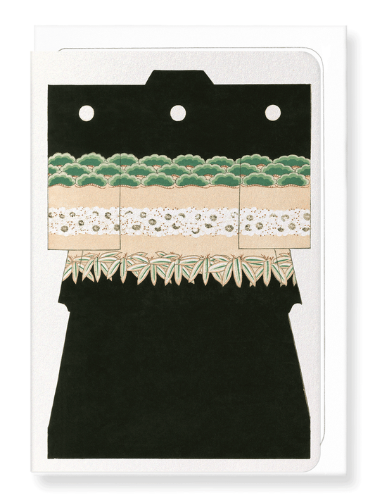 Ezen Designs - Kimono of Pine, Bamboo, and Plum (1899) - Greeting Card - Front