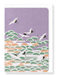 Ezen Designs - Kimono Hem of Cranes and Pine Tree (1899) - Greeting Card - Front